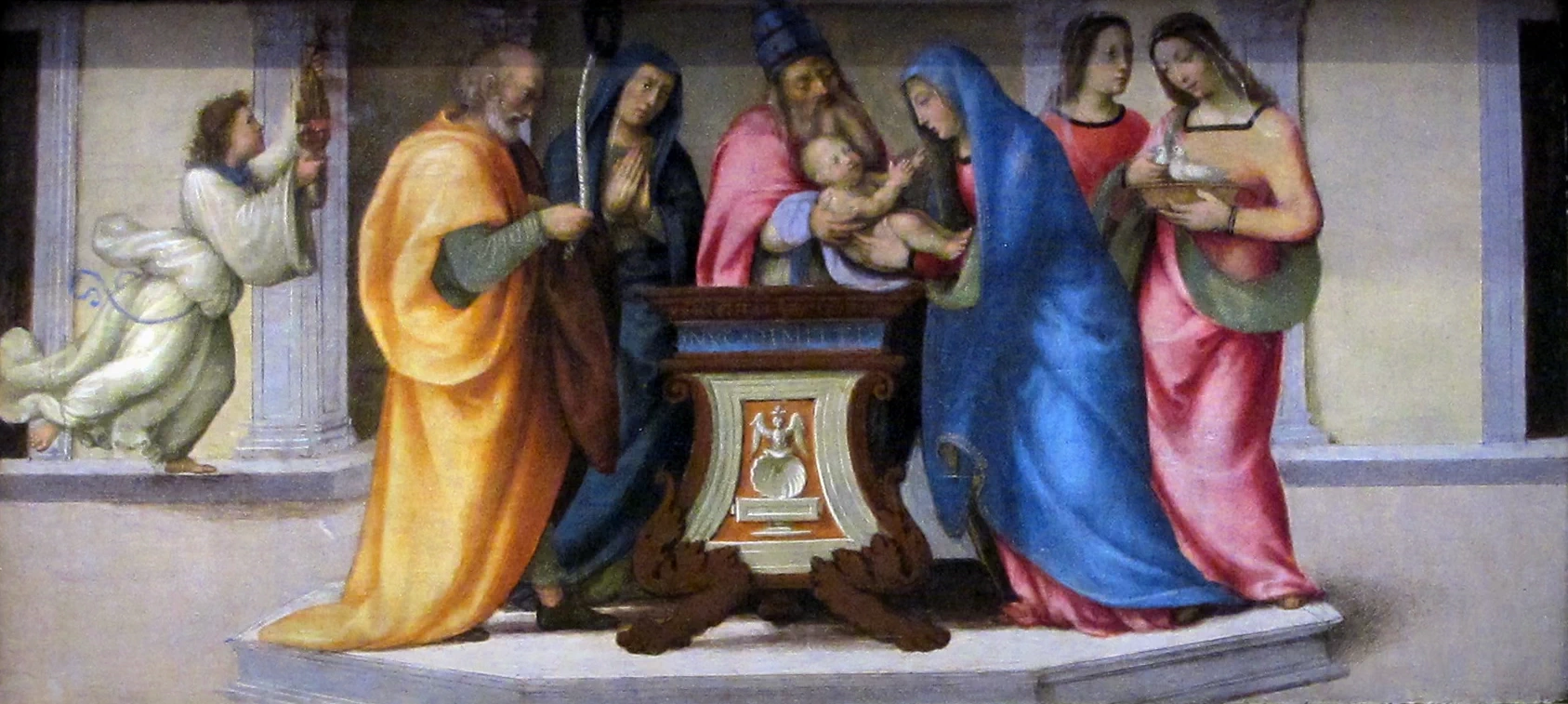 Madonna col Bambino, santi e un donatore - San Michele a Volognano, dettaglio 2